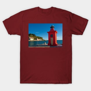 Red Lighthouse in Piran, Slovenia T-Shirt